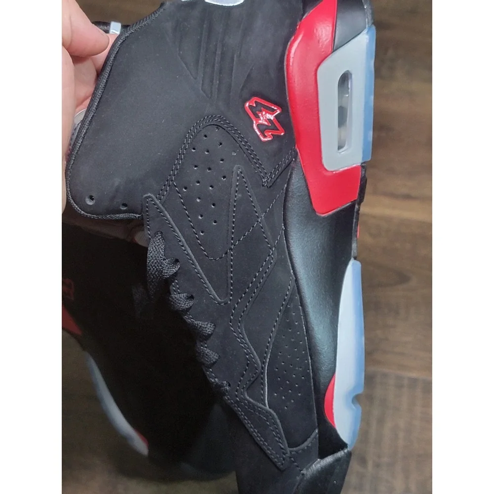 Jordan MVP Black University Red Mens Size 10 Basketball Shoes DZ4475-061 Mid Top